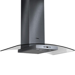Bosch DWA097E51B Chimney Cooker Hood, Brushed Steel